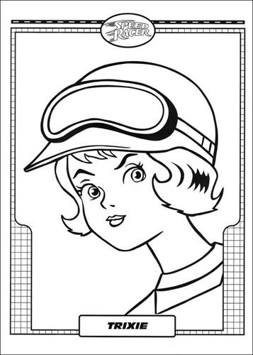 speed racer coloring page pdf